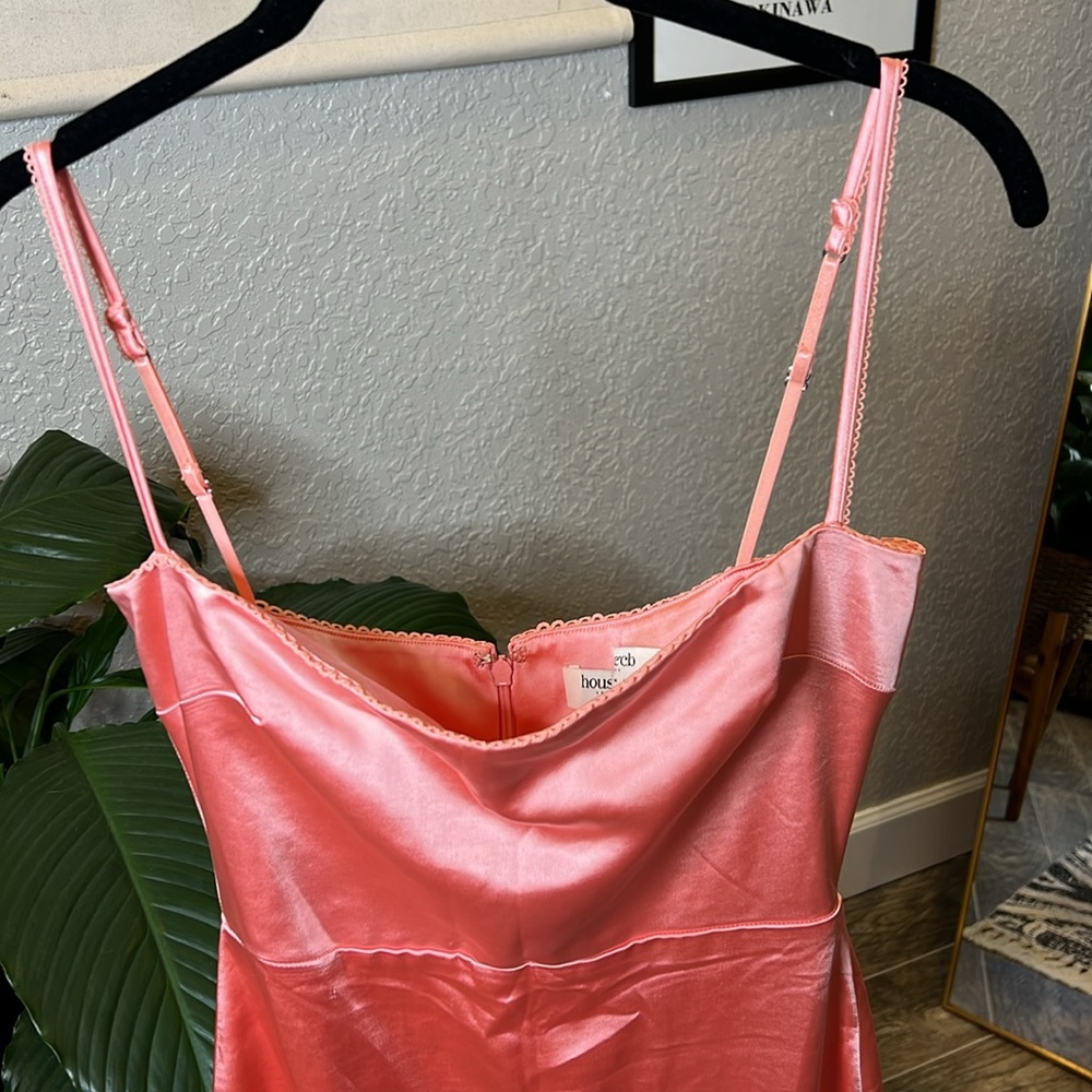 HOUSE OF CB 'Costanza' Bright Peach Maxi Dress NWOT - Picture 10 of 10